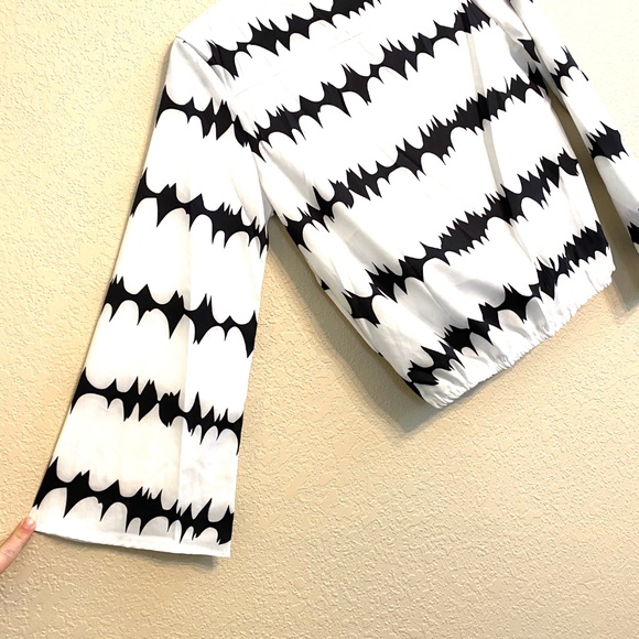 ABL Elastic Waist Open Back Blouse SZ M - Picture 4 of 5